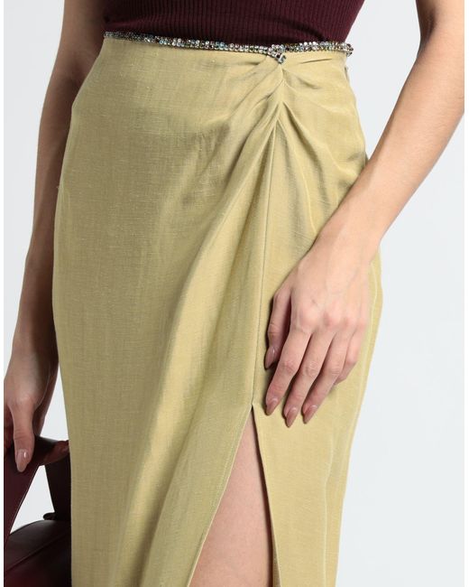 Sandro Yellow Midi Skirt