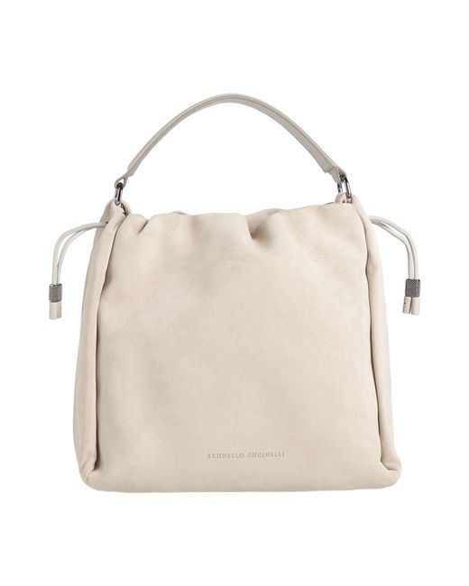 Brunello Cucinelli Natural Handbag Leather