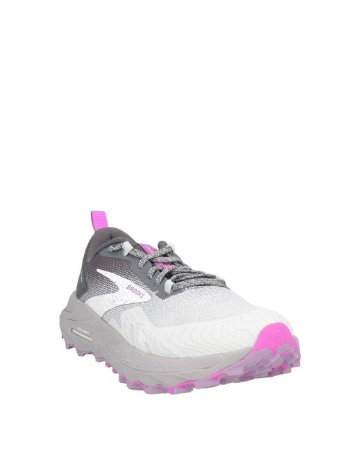 Brooks White Light Sneakers Textile Fibers