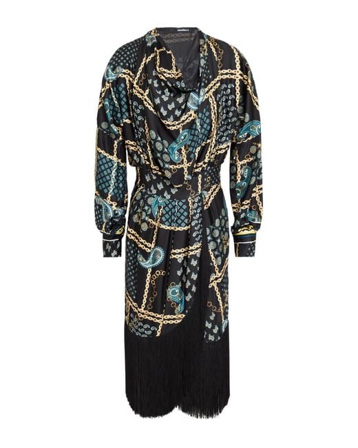 Annarita Women's Black Midi Dress Viscose