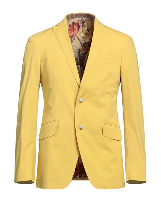 Etro Yellow Blazer for men