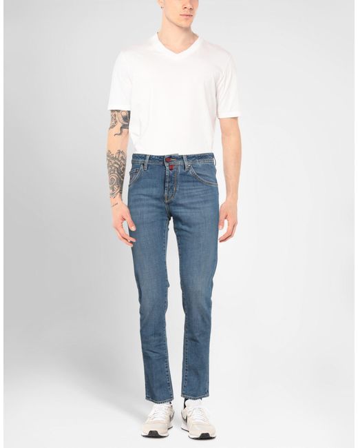 Jacob Cohen Blue Jeans Cotton, Elastane, Polyester for men