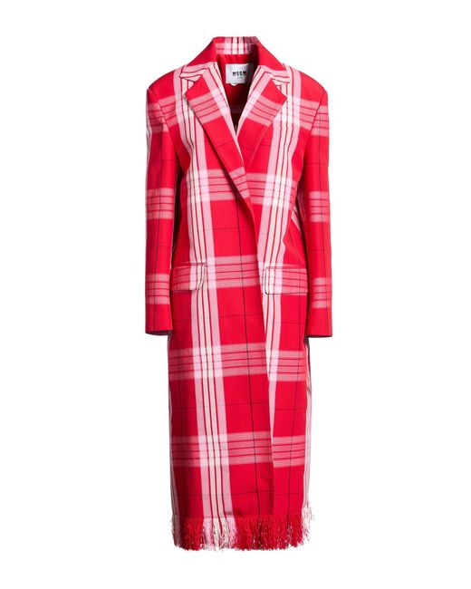 Manteau Long Et Trench MSGM en coloris Red