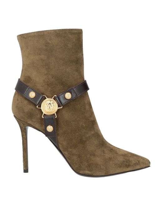 Balmain Brown Ankle Boots