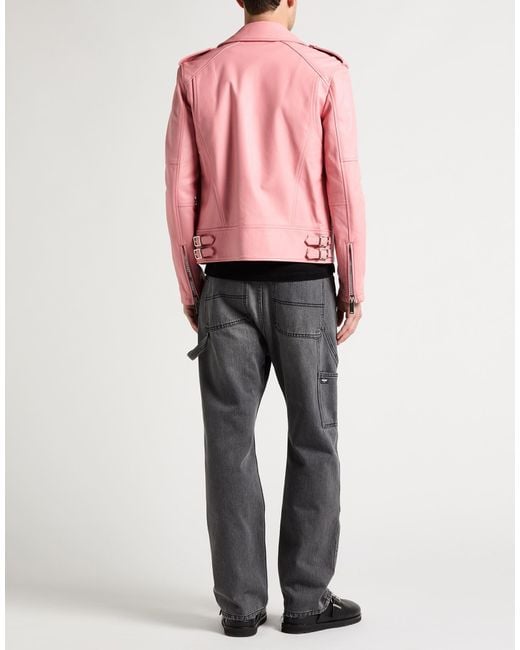 DSquared² Pink Jacket Lambskin for men