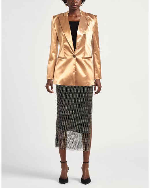 Elisabetta Franchi Natural Blazer Polyamide, Elastane