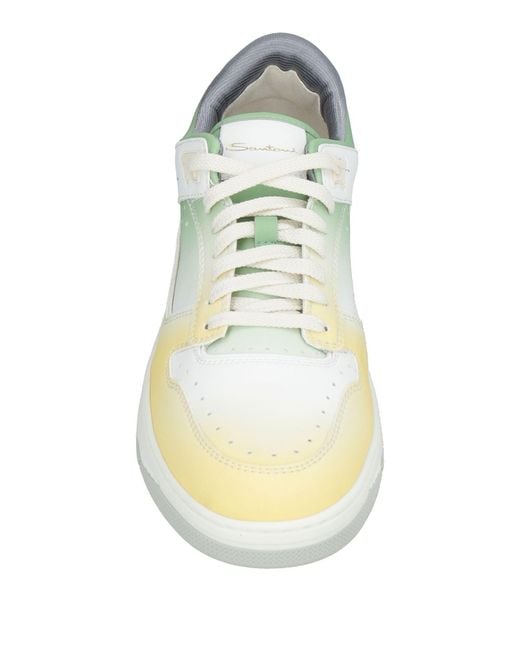 Santoni Yellow Sneakers for men