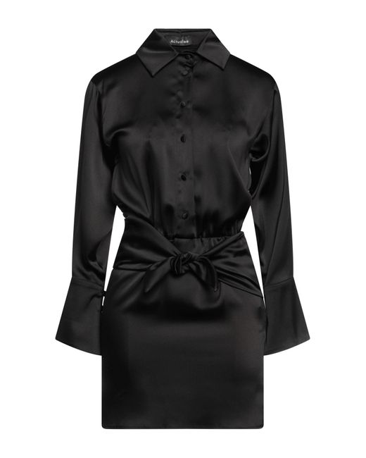 ACTUALEE Black Mini Dress