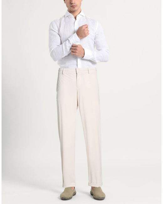Barba Napoli White Trouser for men