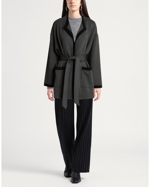 Joseph Ribkoff Black Charcoal Jacket Rayon, Polyester, Elastane