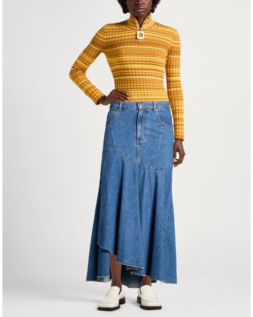 Maje Blue Denim Skirt