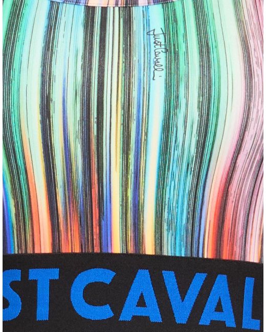 Just Cavalli Blue Top Polyamide, Elastane