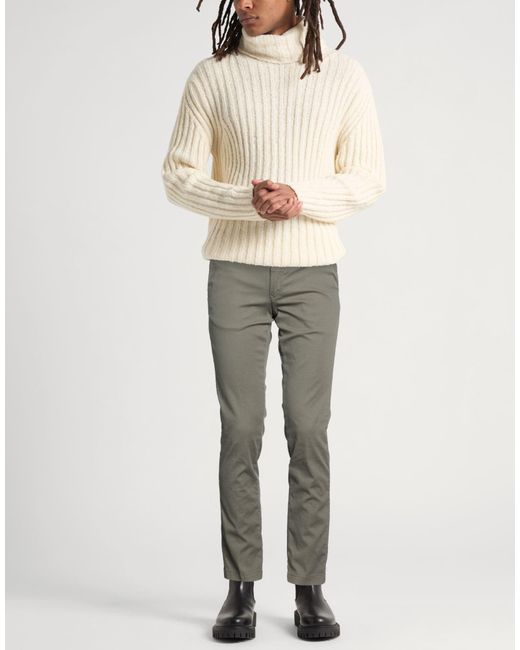 Barbati Gray Military Pants Cotton, Elastane for men