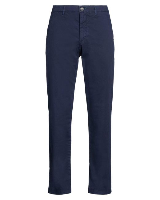 Paul Smith Blue Pants Organic Cotton, Elastane for men