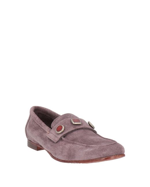 JP/DAVID Purple Mauve Loafers Leather