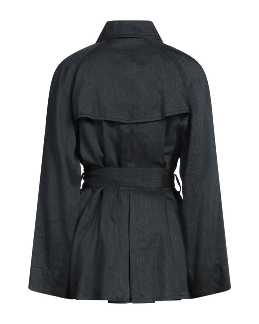 Fay Black Overcoat & Trench Coat