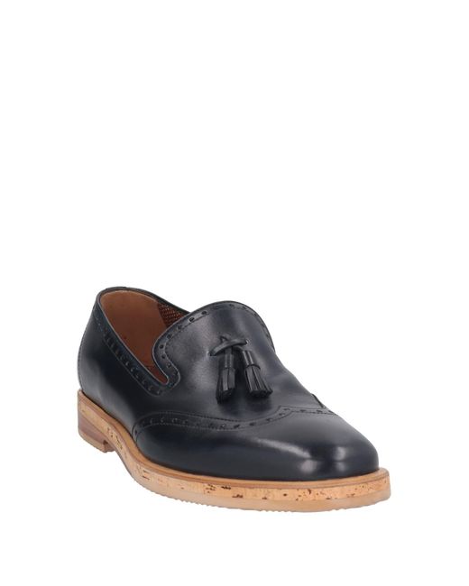 A.Testoni Blue Loafers for men