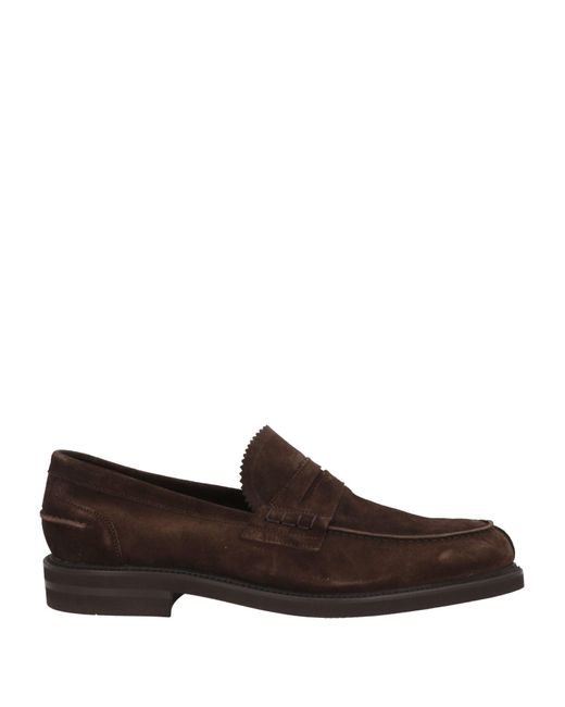 BERWICK  1707 Brown Dark Loafers Leather for men