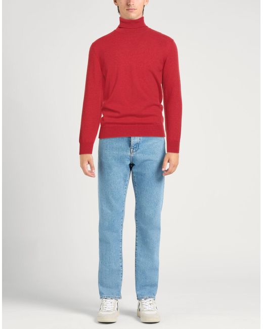 Kangra Rollkragenpullover in Red für Herren