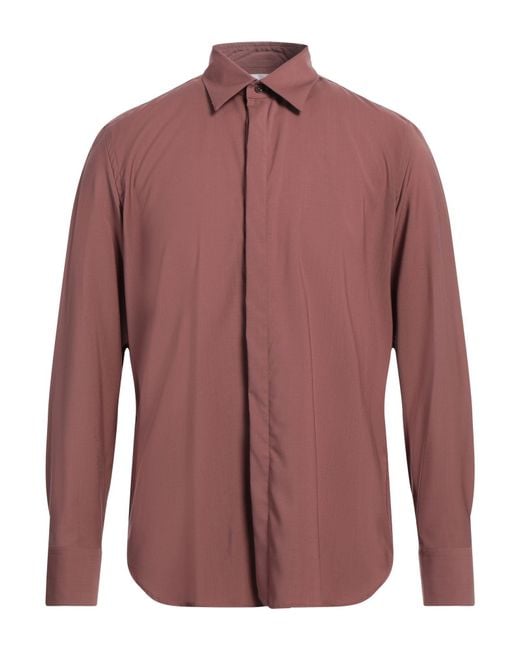 PT Torino Purple Shirt Virgin Wool for men