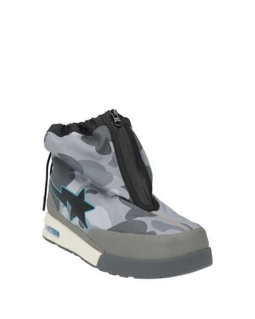 A Bathing Ape Blue Ankle Boots for men