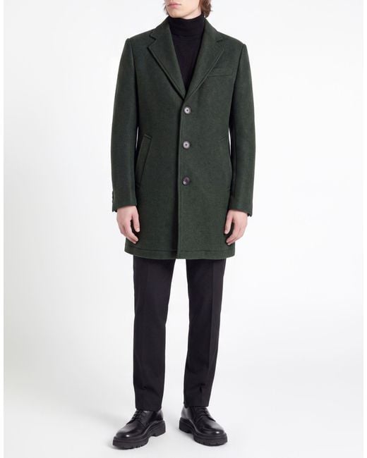 Manuel Ritz Green Coat for men