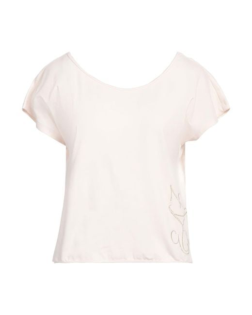 EA7 White T-Shirt Cotton, Elastane