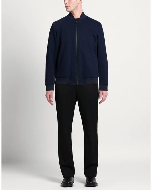 Exte Blue Jacket Polyester, Viscose, Wool for men