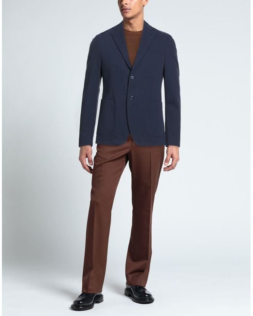 Sseinse Blue Blazer Cotton, Polyamide, Elastane for men