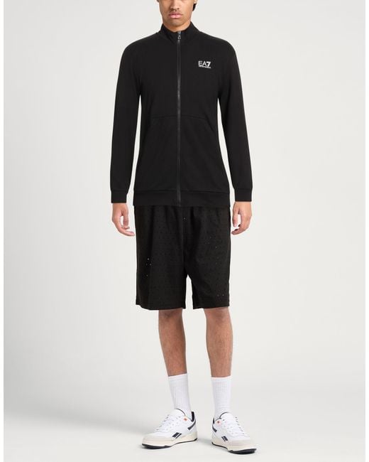 EA7 Black Sweatshirts for men