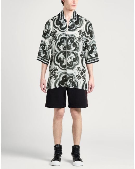 Dolce & Gabbana White Shirt Linen for men