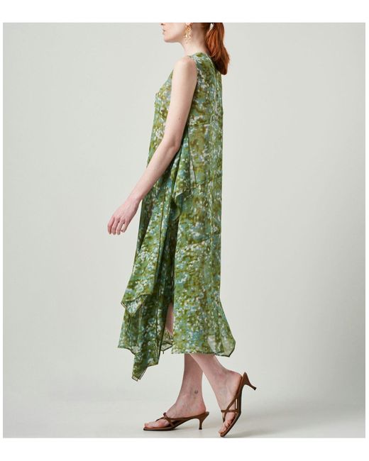 High Green Midi-Kleid