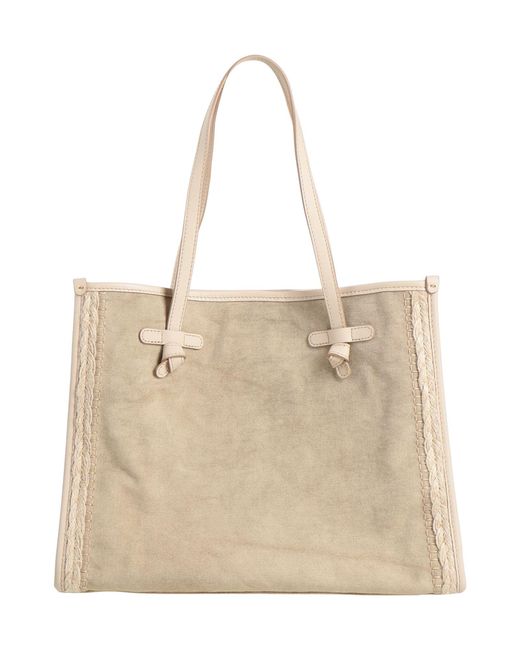 Gianni Chiarini Natural Marcella Club -- Handbag Textile Fibers, Leather
