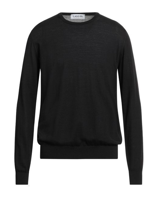 Lanvin Black Sweater Merino Wool for men