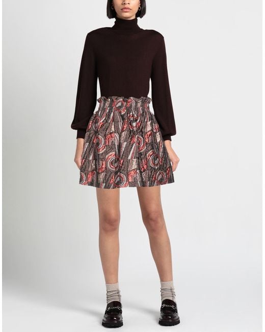 Rochas Red Mini Skirt