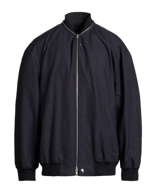 Jil Sander Blue Midnight Jacket Cotton for men