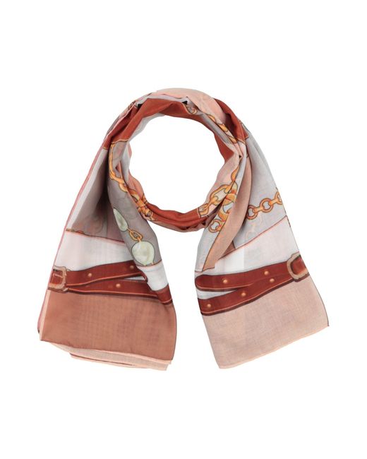 Twin Set Pink Scarf Polyester