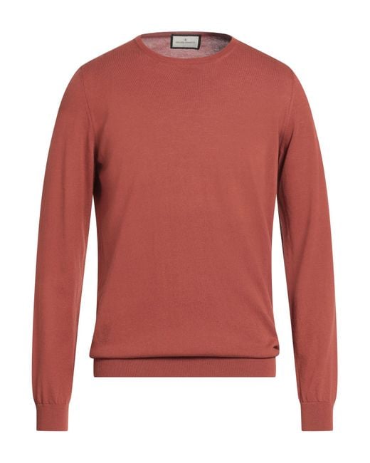 Bruno Manetti Red Jumper for men