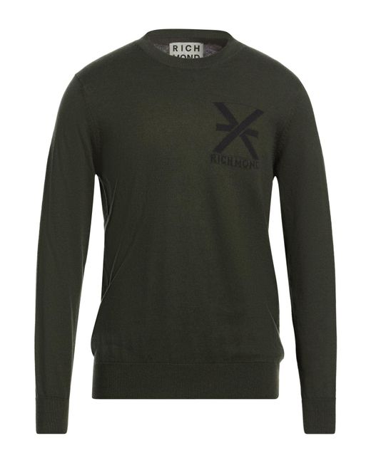 Richmond X Green Sweater Cotton, Merino Wool for men