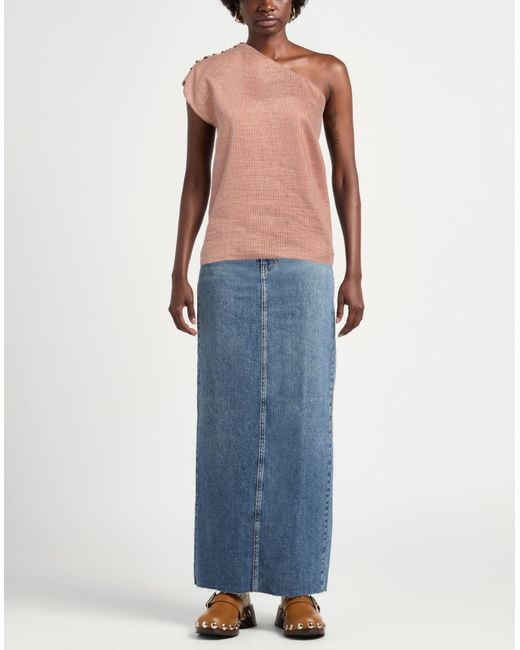 Alysi Pink Sand Top Linen, Polyamide