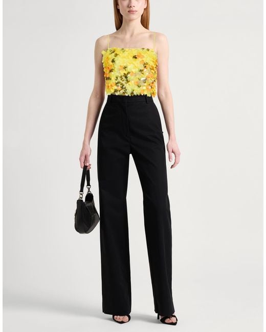 Pinko Yellow Top Polyester, Elastane