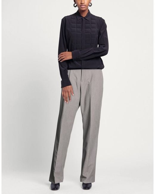 FEDERICO CINA Gray Pants Polyester, Viscose, Elastane