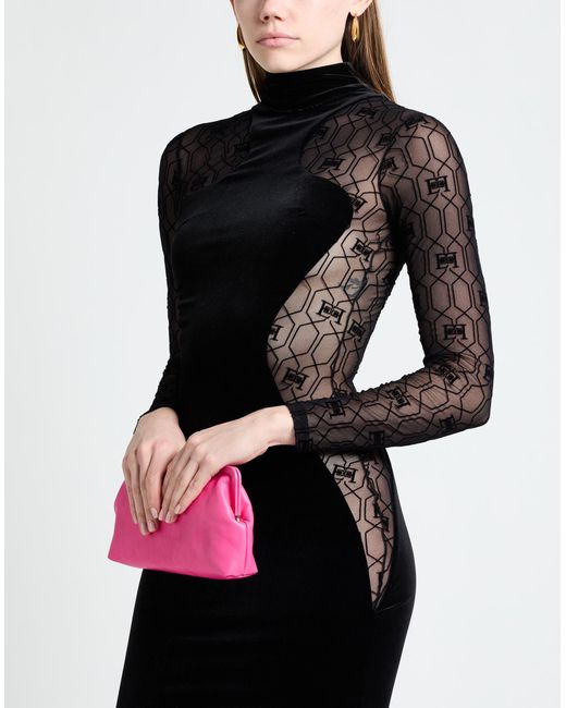 Elisabetta Franchi Black Maxi-Kleid