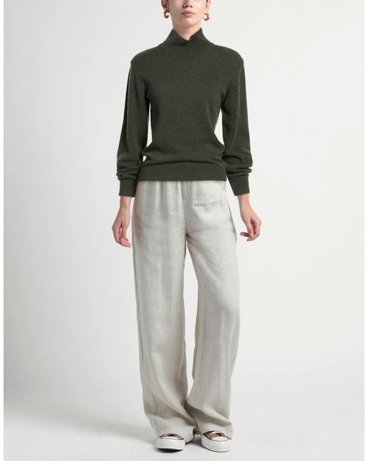N.O.W. ANDREA ROSATI CASHMERE Green Turtleneck Wool, Viscose, Cashmere, Nylon