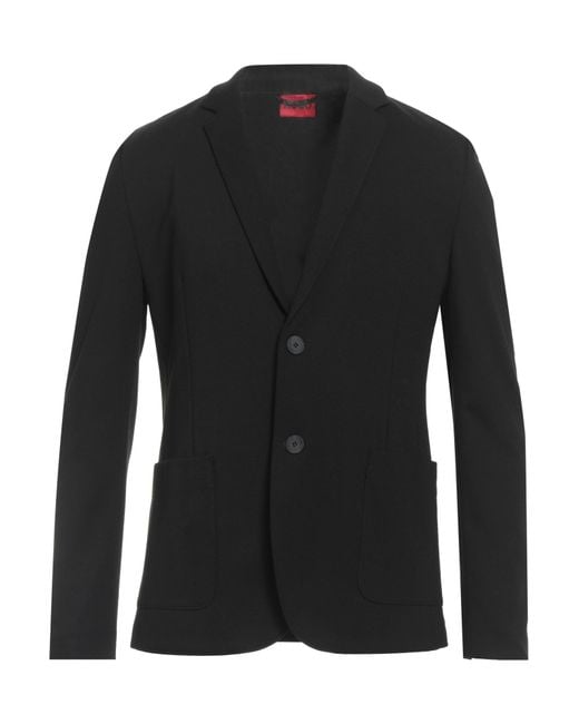 HUGO Black Blazer Viscose, Polyamide, Elastane for men