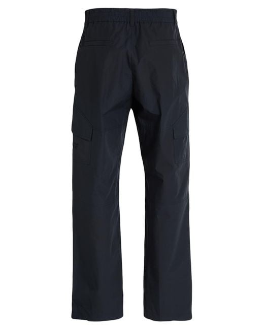 Versace Blue Pants Cotton, Viscose, Polyester for men