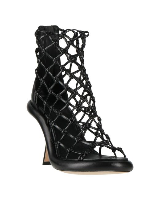 Vic Matié Black Sandals Textile Fibers