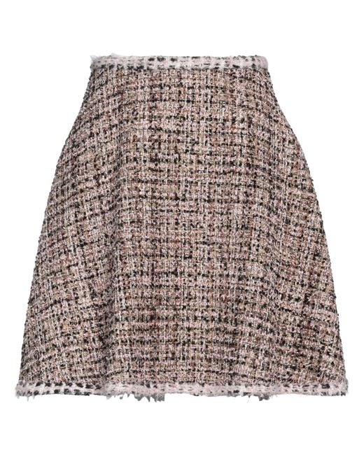 Giambattista Valli Pink Mini Skirt Polyamide, Synthetic Fibers, Viscose, Metallic Fiber, Wool
