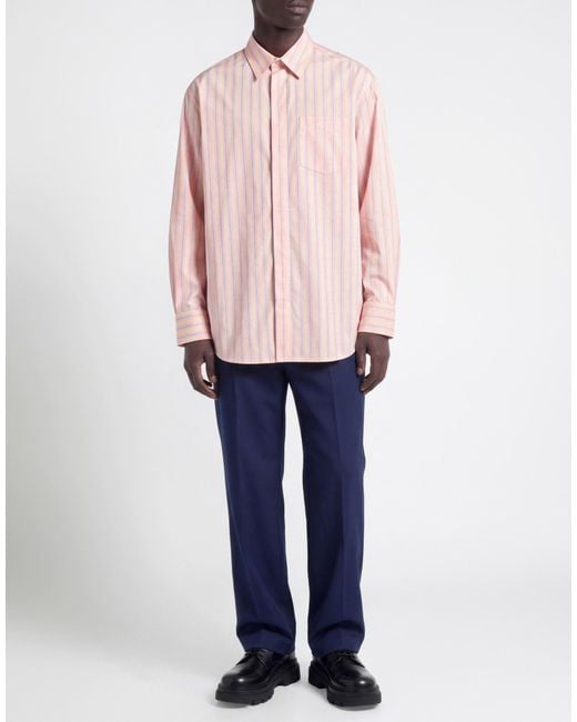MSGM Pink Shirt Cotton, Polyester for men