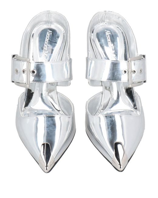 Alexander McQueen White Mules & Clogs